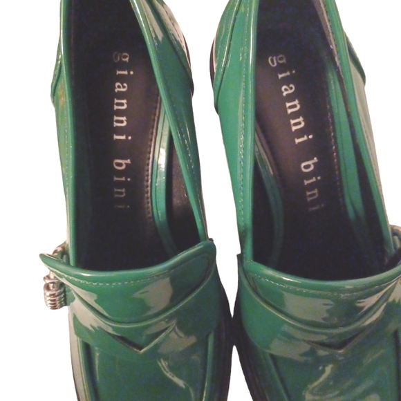 Gianni Bini Maxxwelle Platform Block  Heel  Loafer  size 6 - Picture 3 of 5